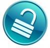 Blue lock icon