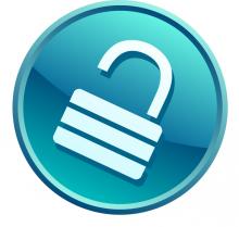 Blue lock icon Blue lock icon