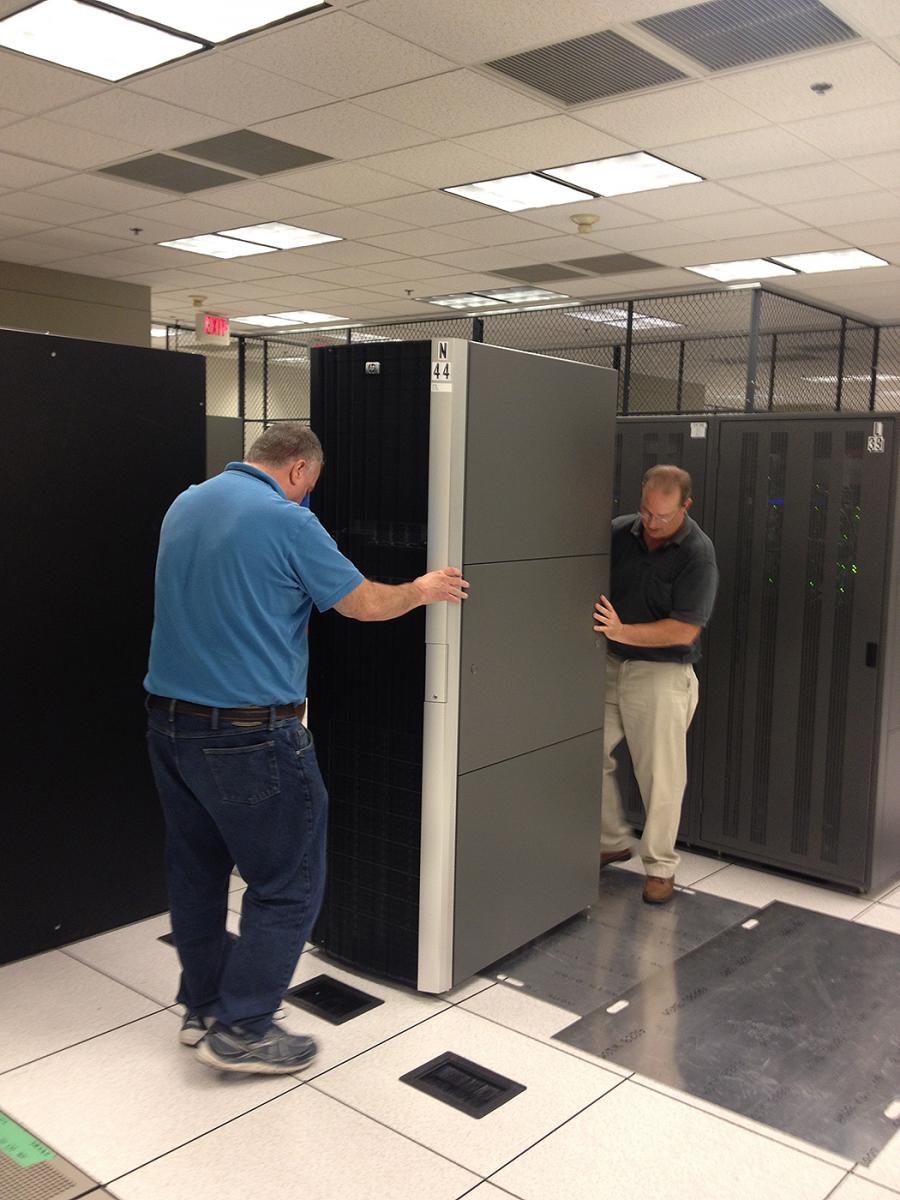Racks positioned at the SOCC