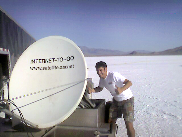 The Buckeye Bullet team took advantage of the TSIS system at Bonneville.