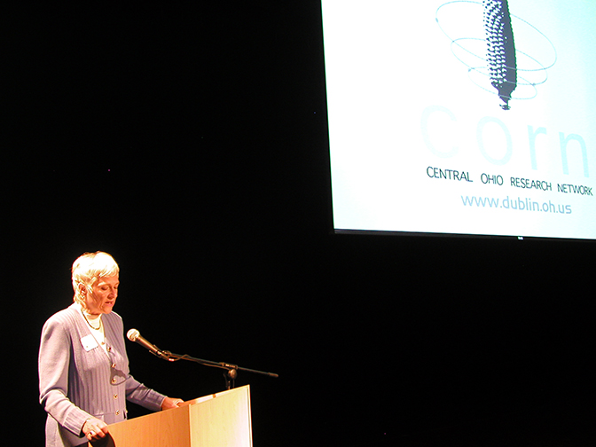 OSU President Holbrook speaks at launch of the CORN Network. OSU President Holbrook speaks at launch of CORN Network.