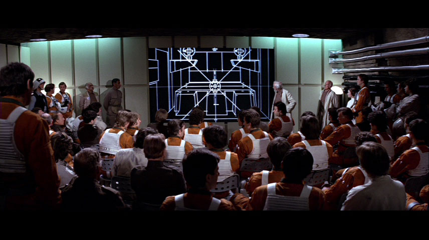 GRASS software was used to help produce a schematic for a scene in Star Wars. GRASS software was used to help produce a schematic for a scene in Star Wars.