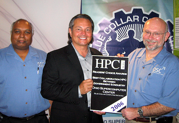 OSC's Blue Collar Computing won an HPCwire award in 2006. OSC's Blue Collar Computing won an HPCwire award in 2006.