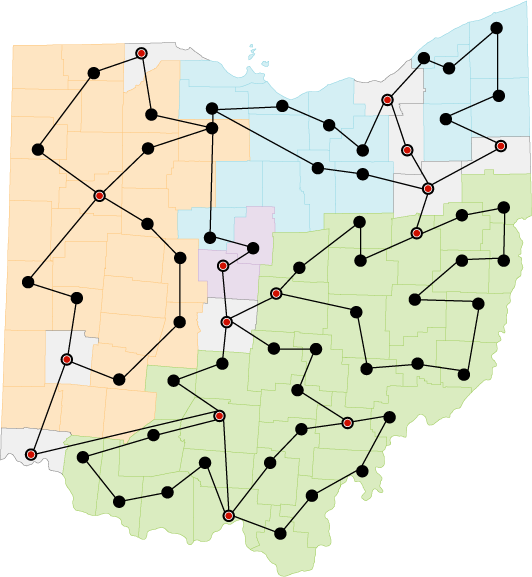 OMMC map of Ohio.