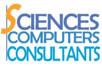 Sciences Computers Consultants logo. Sciences Computers Consultants logo.