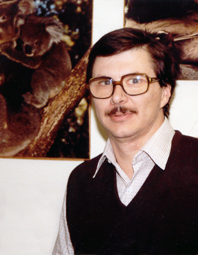 Al Stutz in his office in 1985