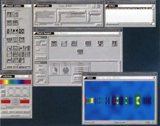 A screenshot of the apE animation software.