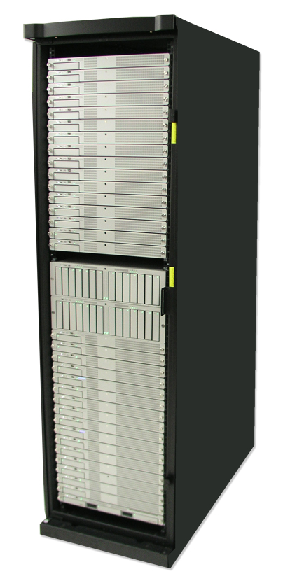 The Apple Xserve G5 cluster at the Springfield facility.