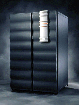 Press photo of a Cray j90 system. Cray j90 system