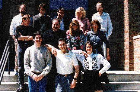 OSGP staff members on steps of building at 1224 Kinnear.